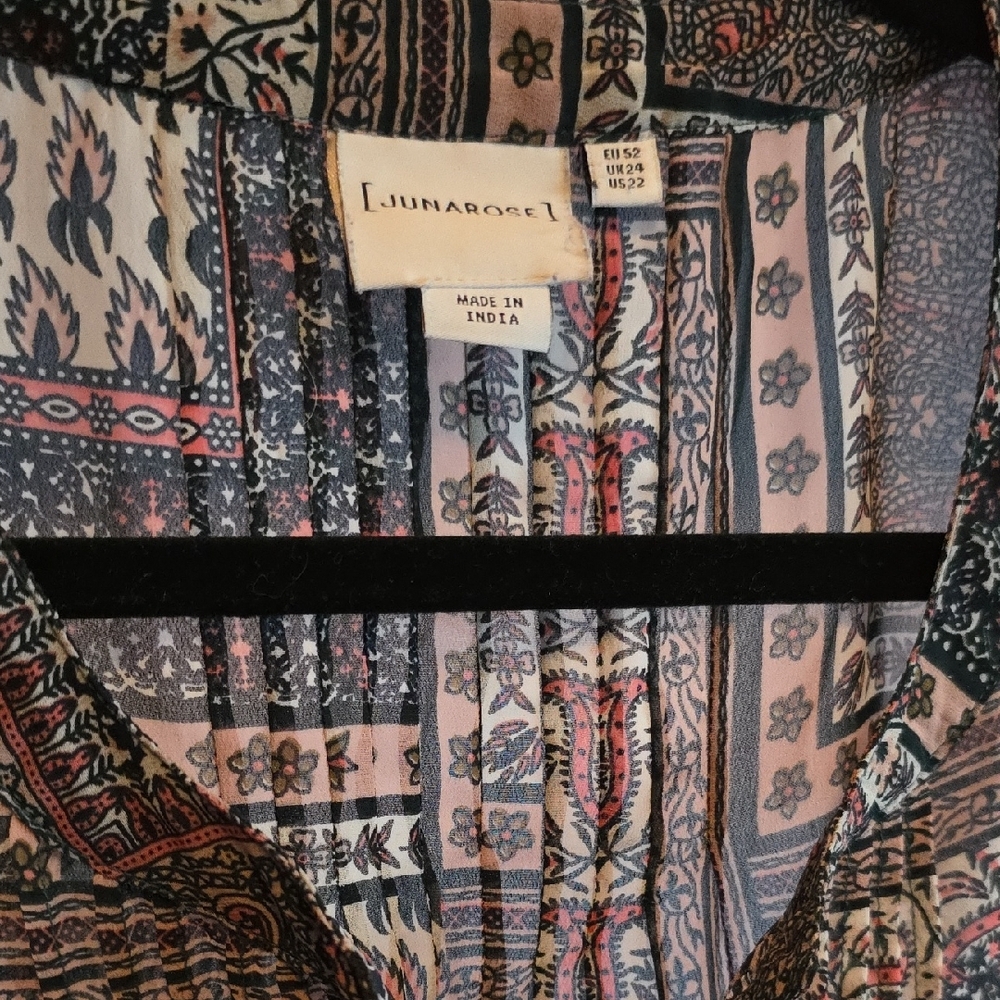Junarose Multicolor Patterned Blouse - Picture 3 of 6